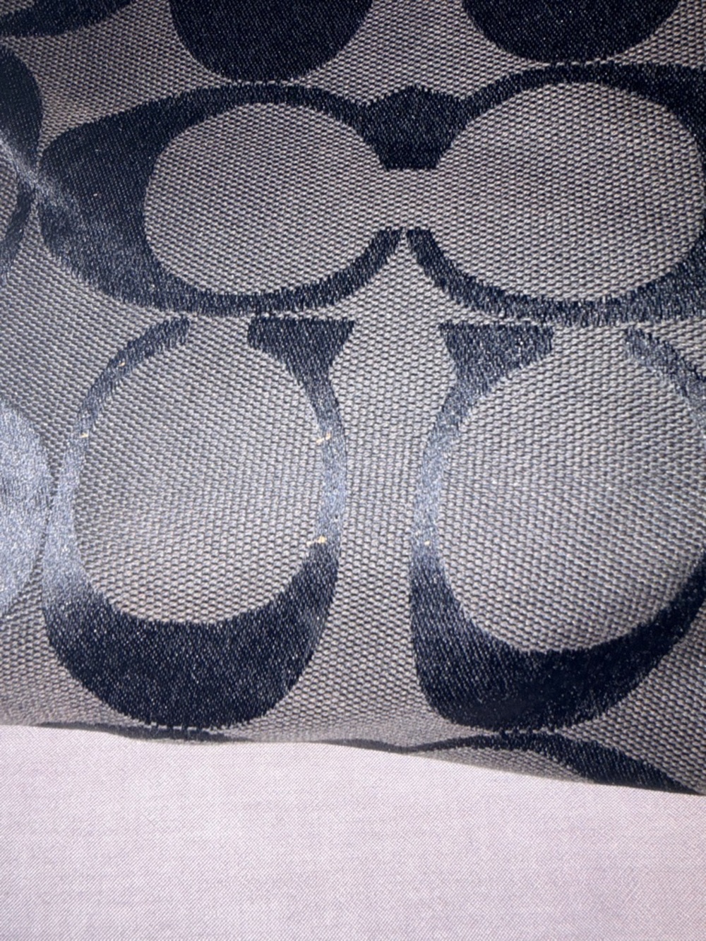 Coach Black Signature Jacquard Crossbody Shoulder Bag - Picture 6 of 9